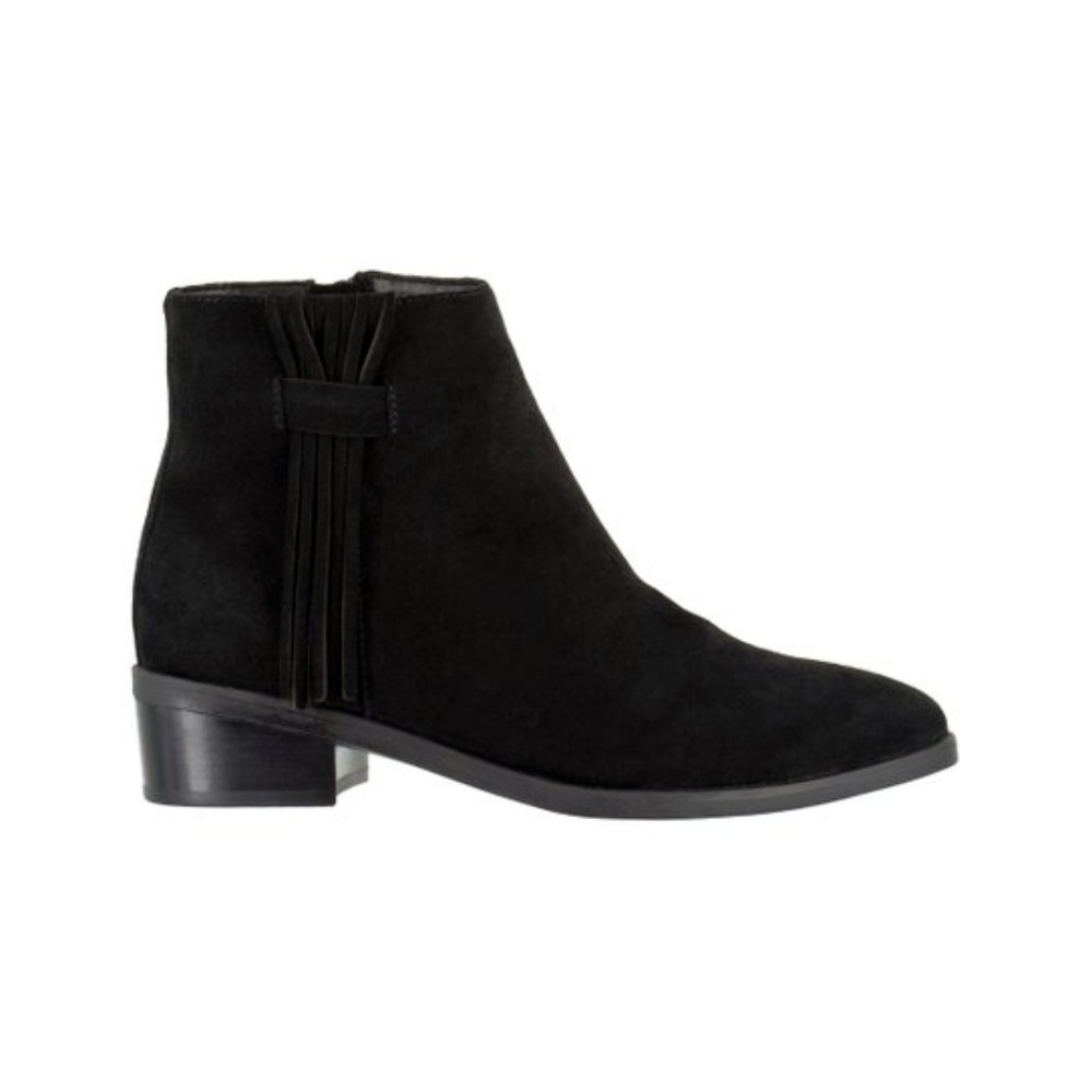 New Bella Vita Black Suede Fern Bootie 6.5 WW